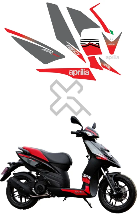 Aprilia SR 150 Full Body Sticker | Aprilia SR150 Full Body Graphics